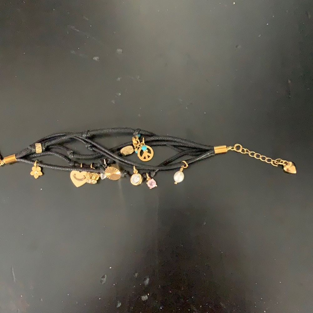 Juicy Couture Black Charm Bracelet